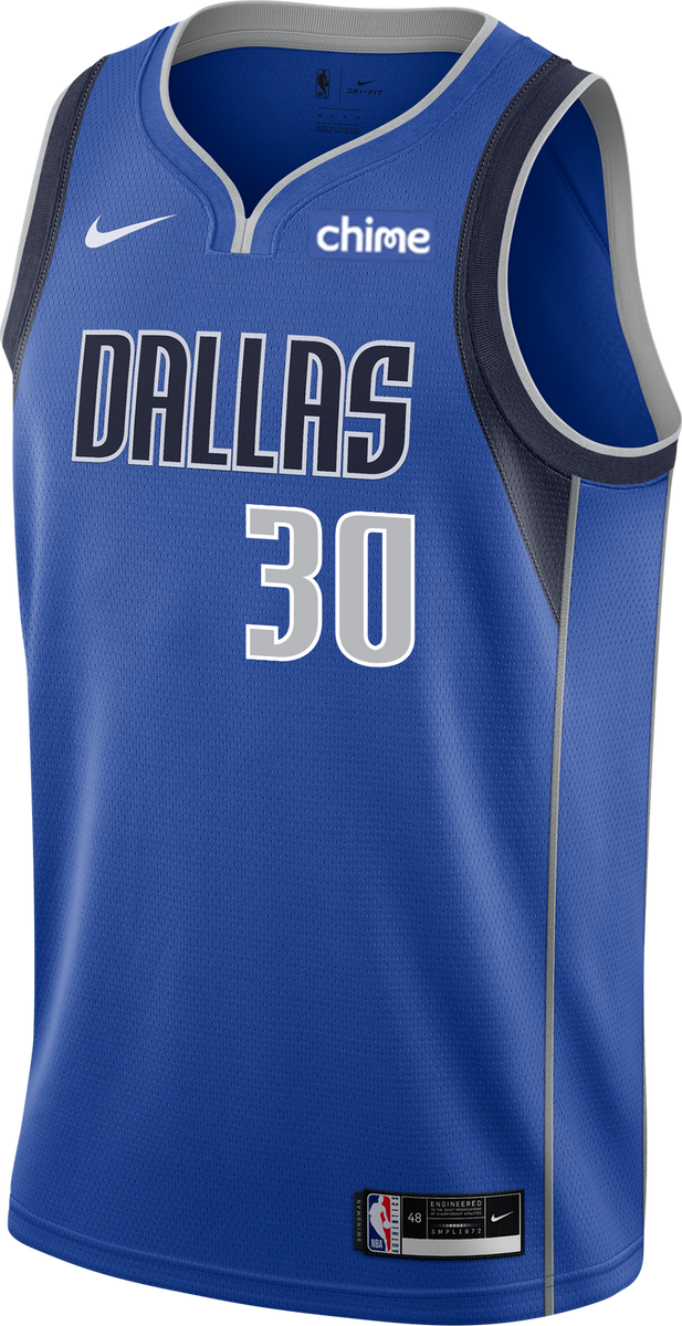 Nike Dallas Mavericks Seth Curry Association Swingman Jersey M / White