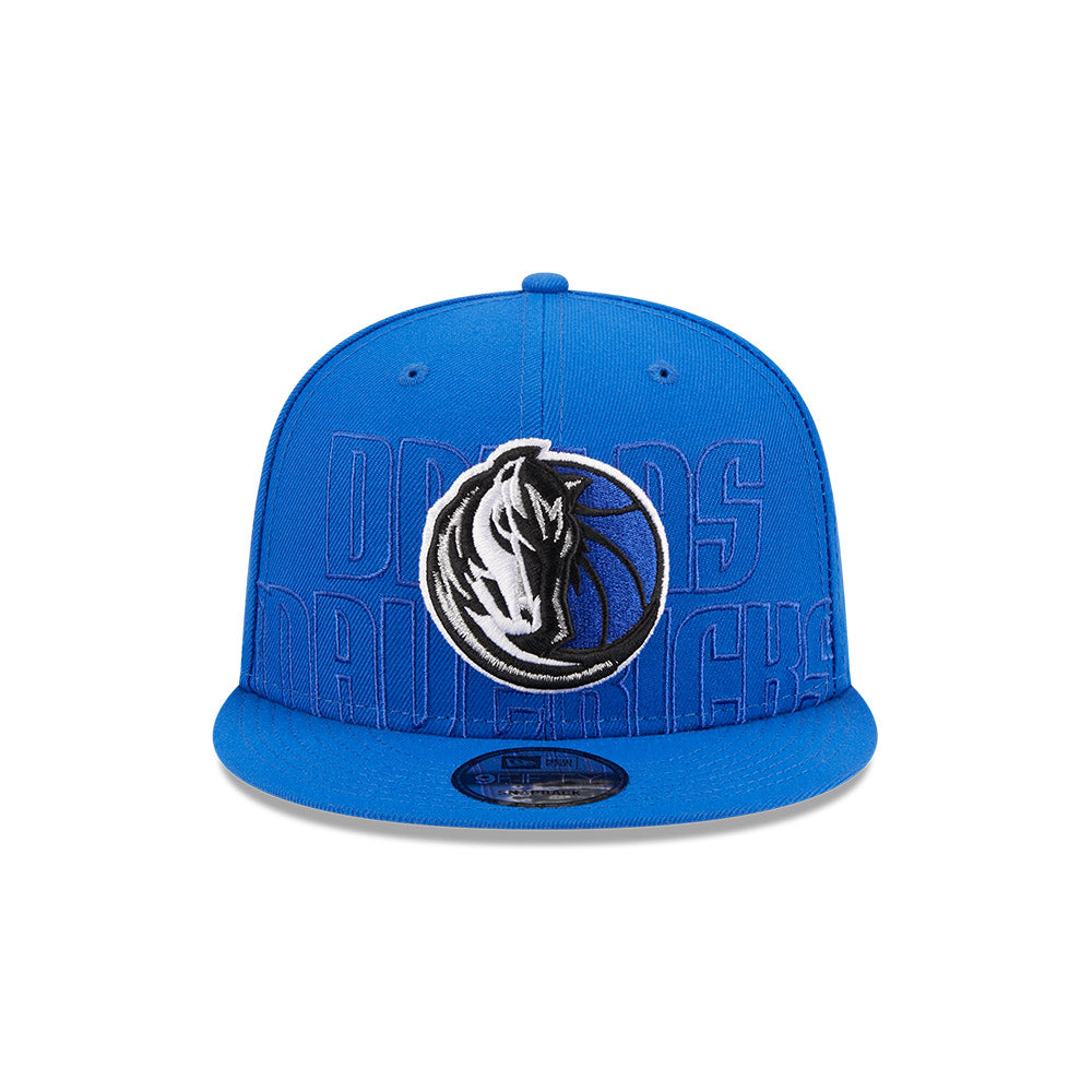 Dallas Mavericks PINWHEEL Royal-Black Fitted Hat
