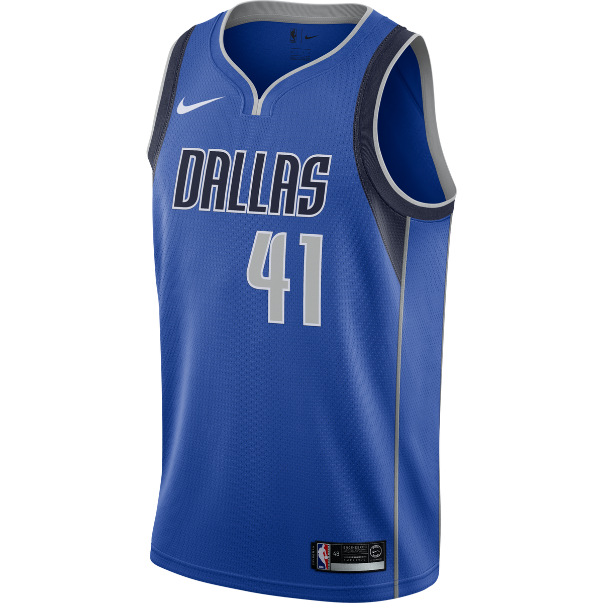 Dirk Nowitzki Dallas Mavericks Signed Blue Nike 2020-2021 Swingman Jersey