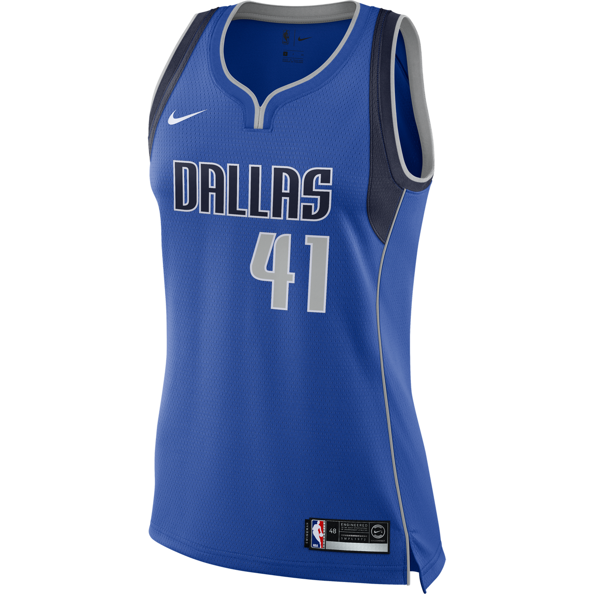 Size 2XL. Dirk Nowitzki Dallas Mavericks Reebok Jersey NBA 