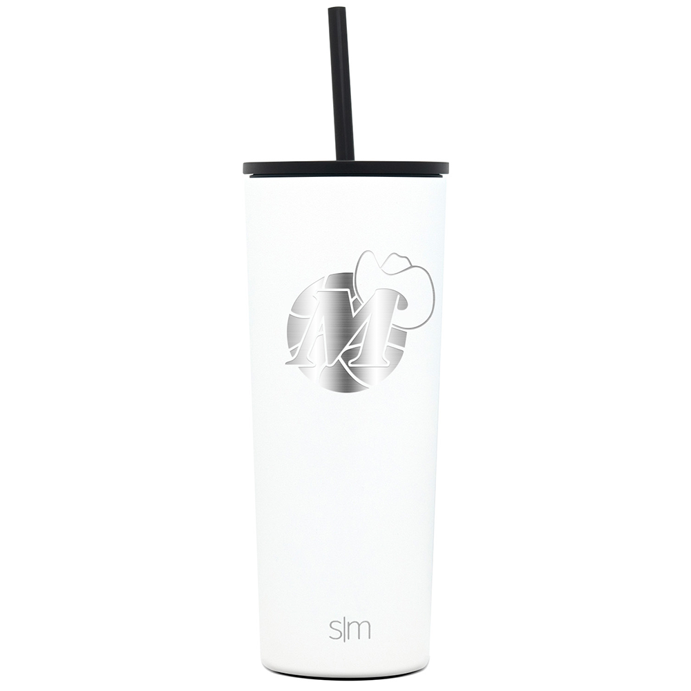 DALLAS MAVERICKS SIMPLE MODERN 32OZ NAVY M-HAT SUMMIT WATER BOTTLE