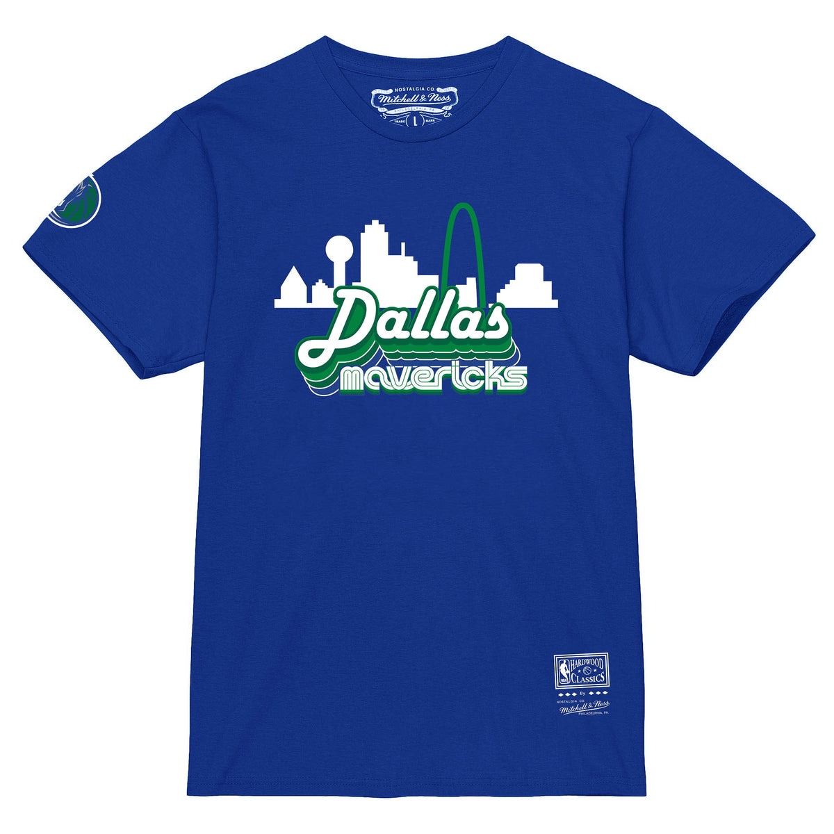Dallas Mavericks Nike City Edition Logo T-Shirt - Rush Blue - Mens