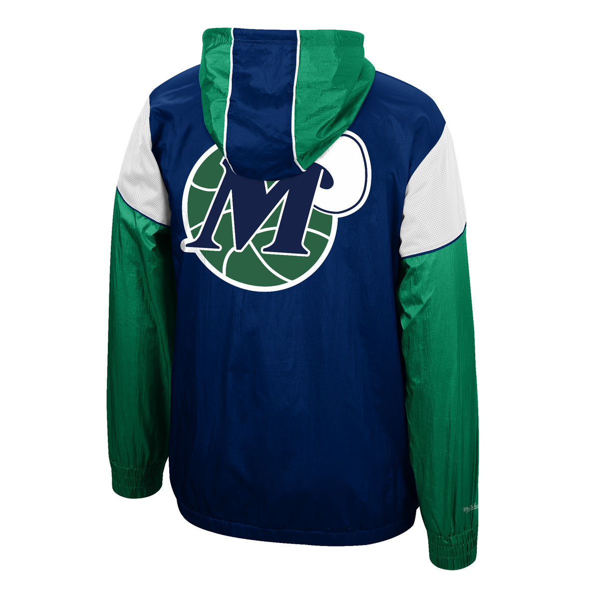 Dallas Mavericks Hardwood Classic Game Track Jacket S / Navy/Green