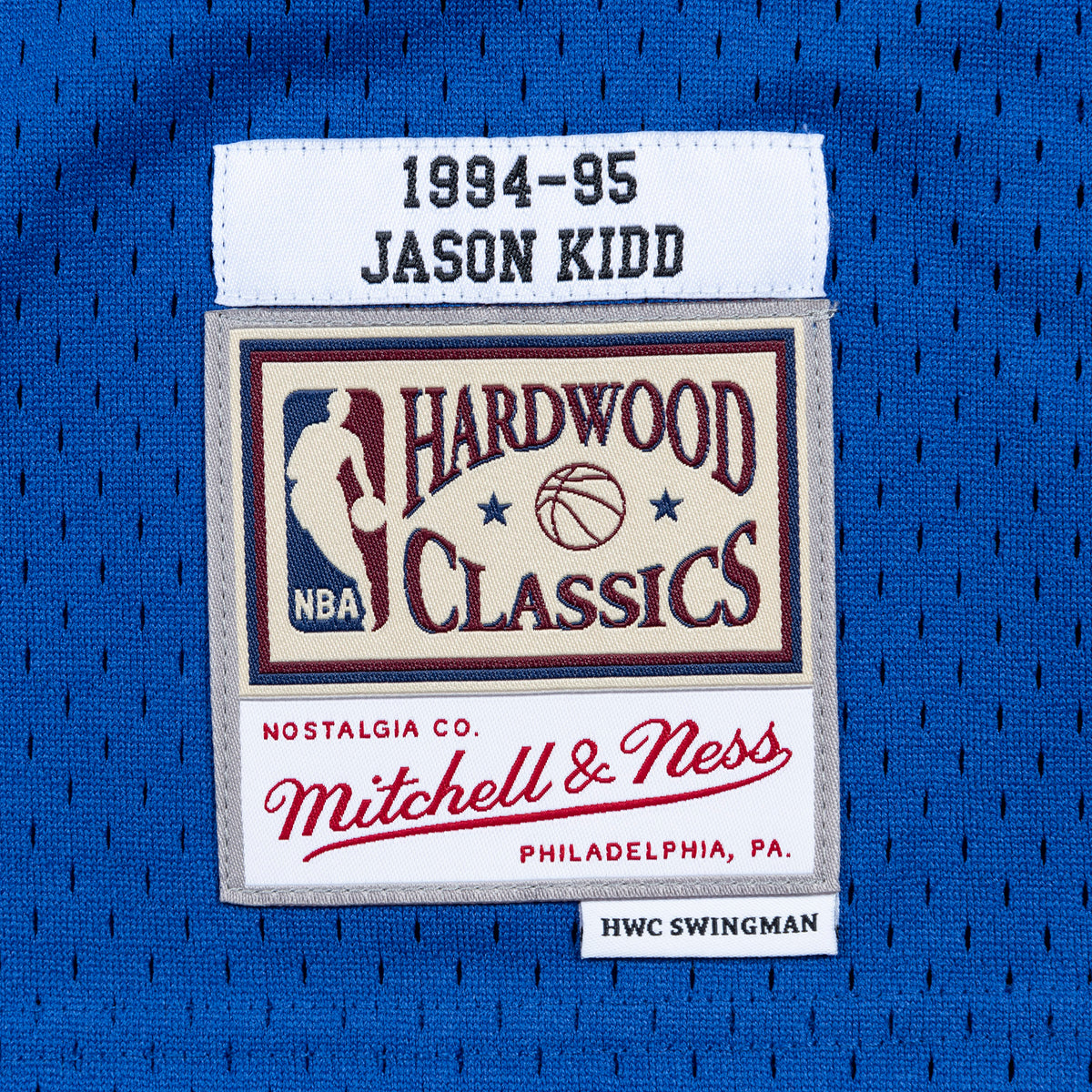 DALLAS MAVERICKS JASON KIDD HARDWOOD CLASSIC ROYAL BLUE JERSEY –