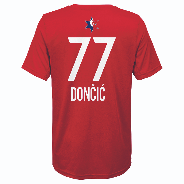 Luka Doncic Dallas Mavericks #77 Blue Youth Name & Number Player T