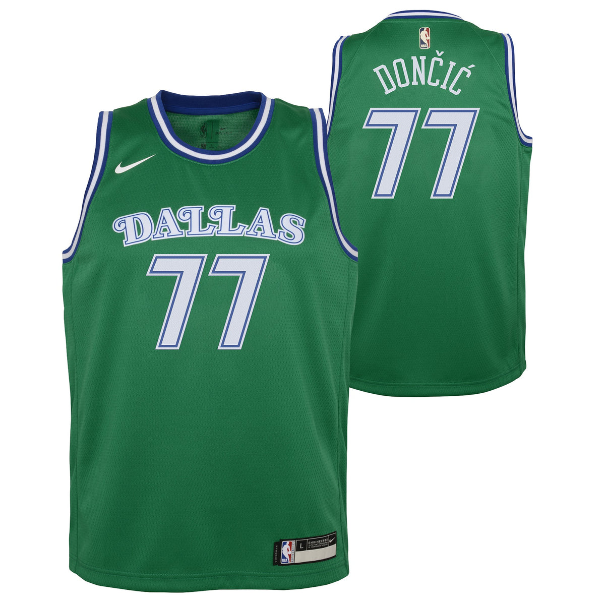 Luka Doncic Dallas Mavericks Nike Hardwood Classics 2020/21 Swingman Jersey - Classic Edition – Green