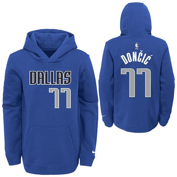 Dallas Mavericks Nike Luka Dončić Gray Name & Number Hoodie XS / Hthr Grey