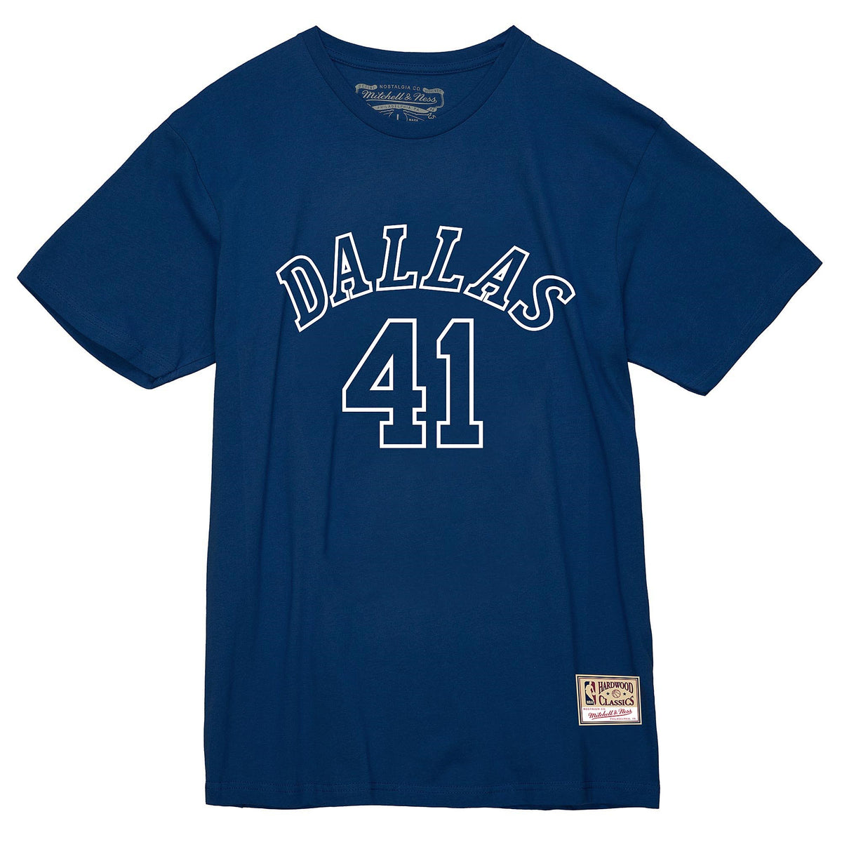 DALLAS MAVERICKS MITCHELL & NESS HARDWOOD CLASSIC NAVY DIRK