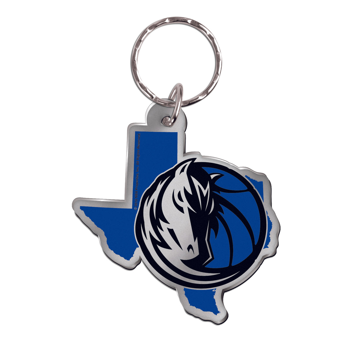 Wholesale Dallas Mavericks Silver Spinning Logo Keychains