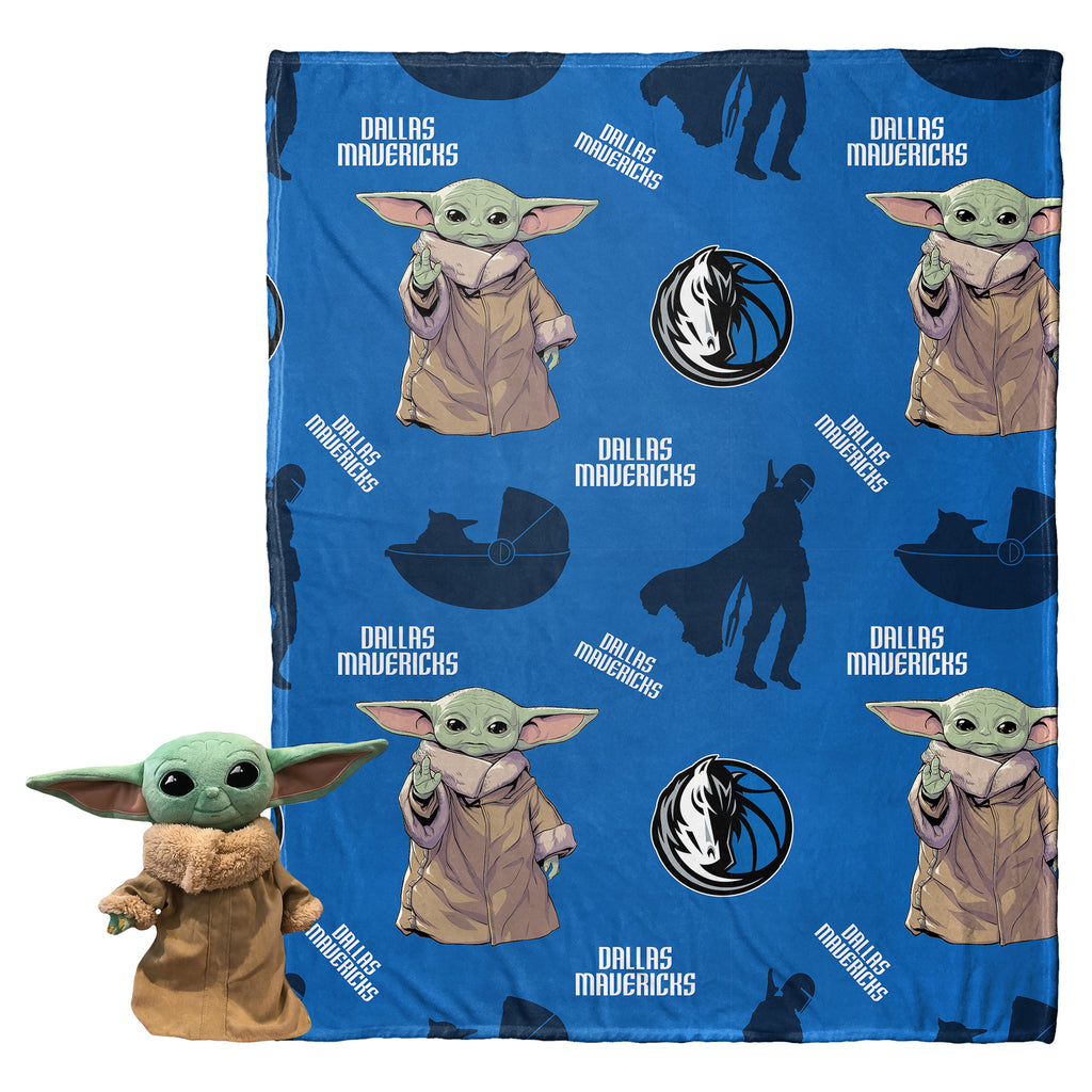 DALLAS MAVERICKS NORTHWEST THE CHILD STAR WARS HUGGER SET