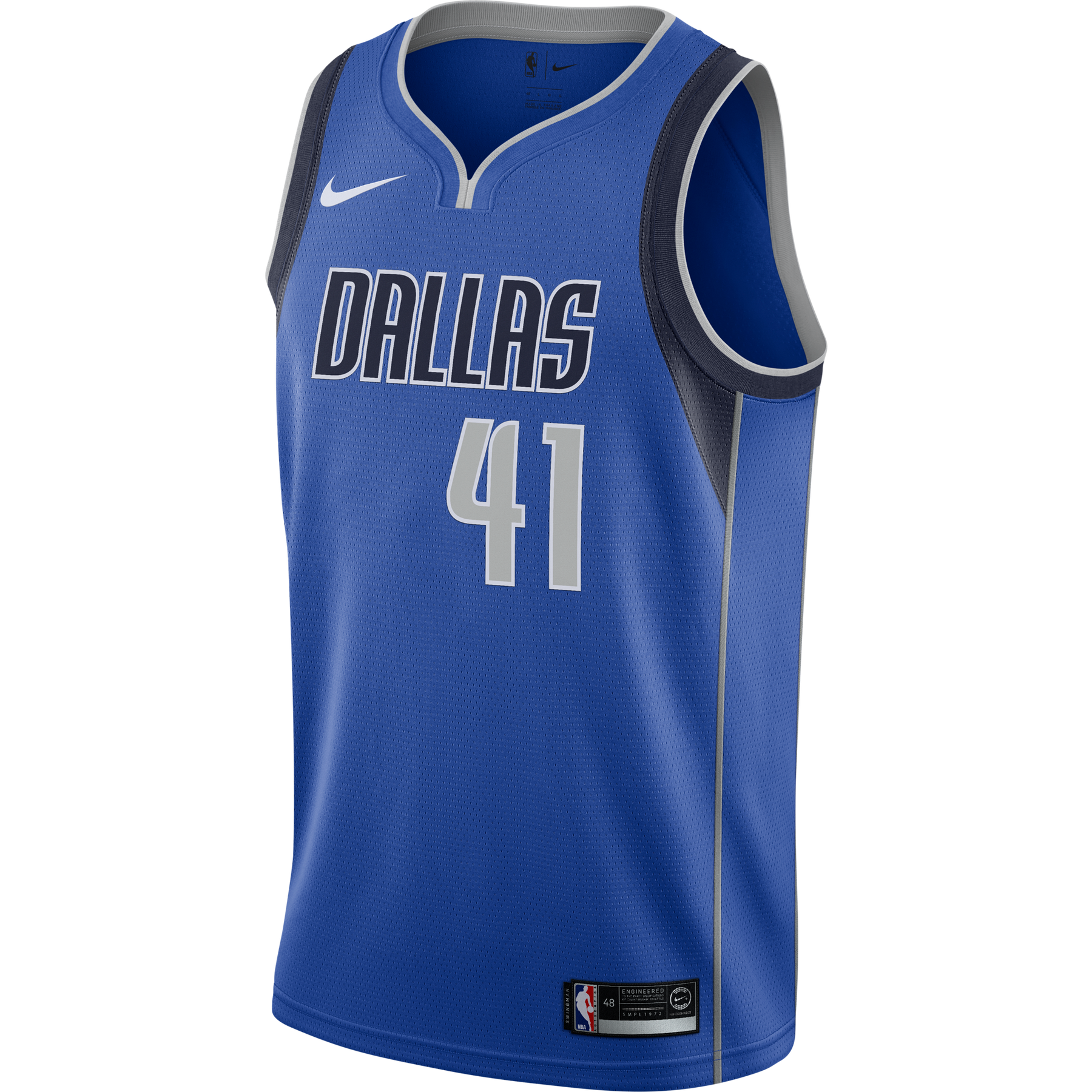Men's Nike Dallas Mavericks No41 Dirk Nowitzki Black NBA Swingman City Edition Jersey