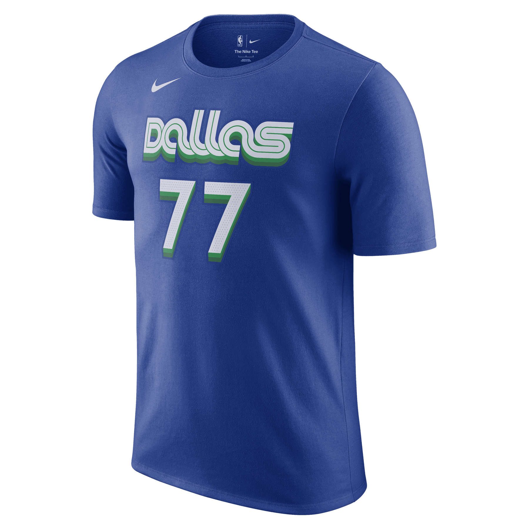 Dallas Mavericks Nike Luka Dončić City Edition Mixtape Name & Number Tee S / Royal
