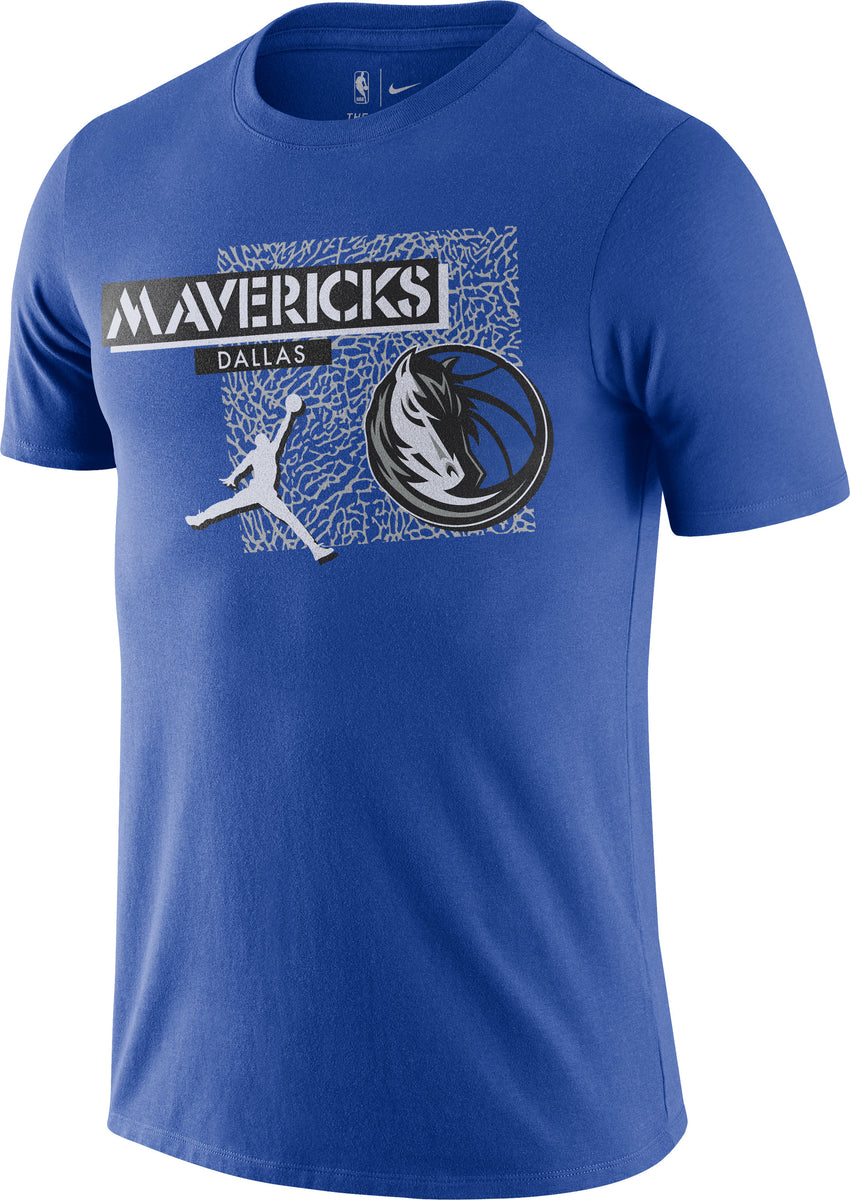 DALLAS MAVERICKS JORDAN 21-22 COURTSIDE JORDAN HORSEHEAD ROYAL TEE ...