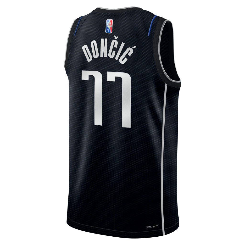 Luka Doncic #77 Dallas Mavericks NBA Men's Black Jersey