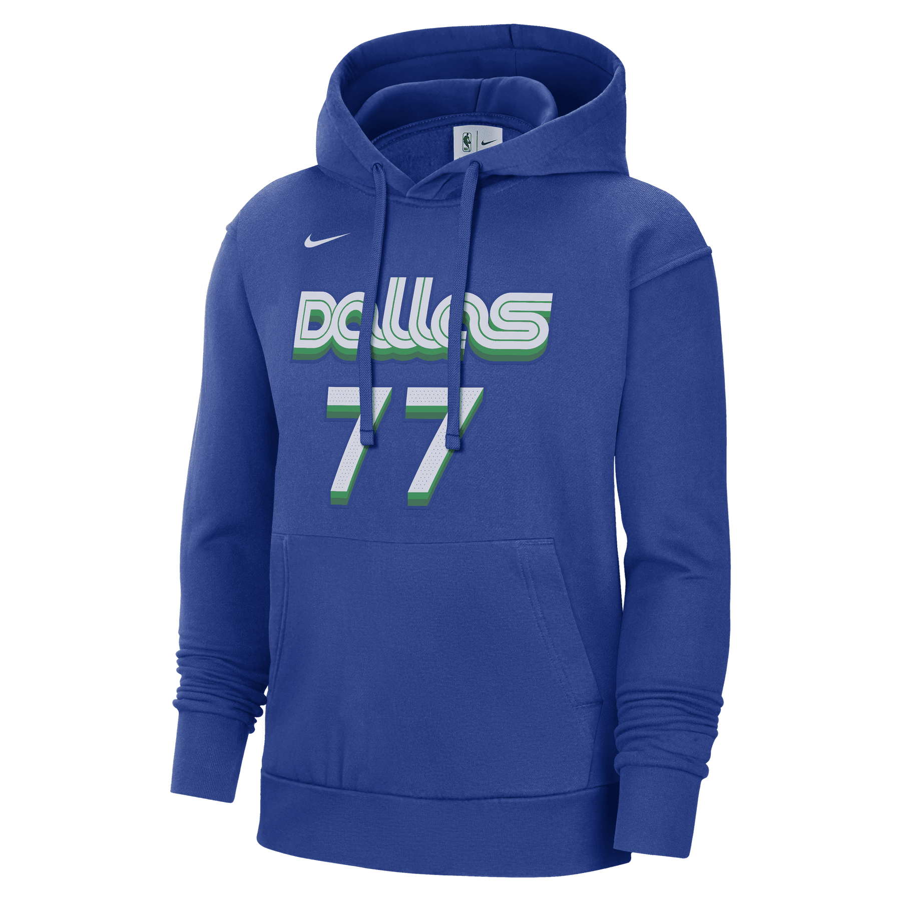 Dallas Mavericks Nike 2022-23 City Edition Luka Dončić Name & Number Hoodie XS / Rush Blue