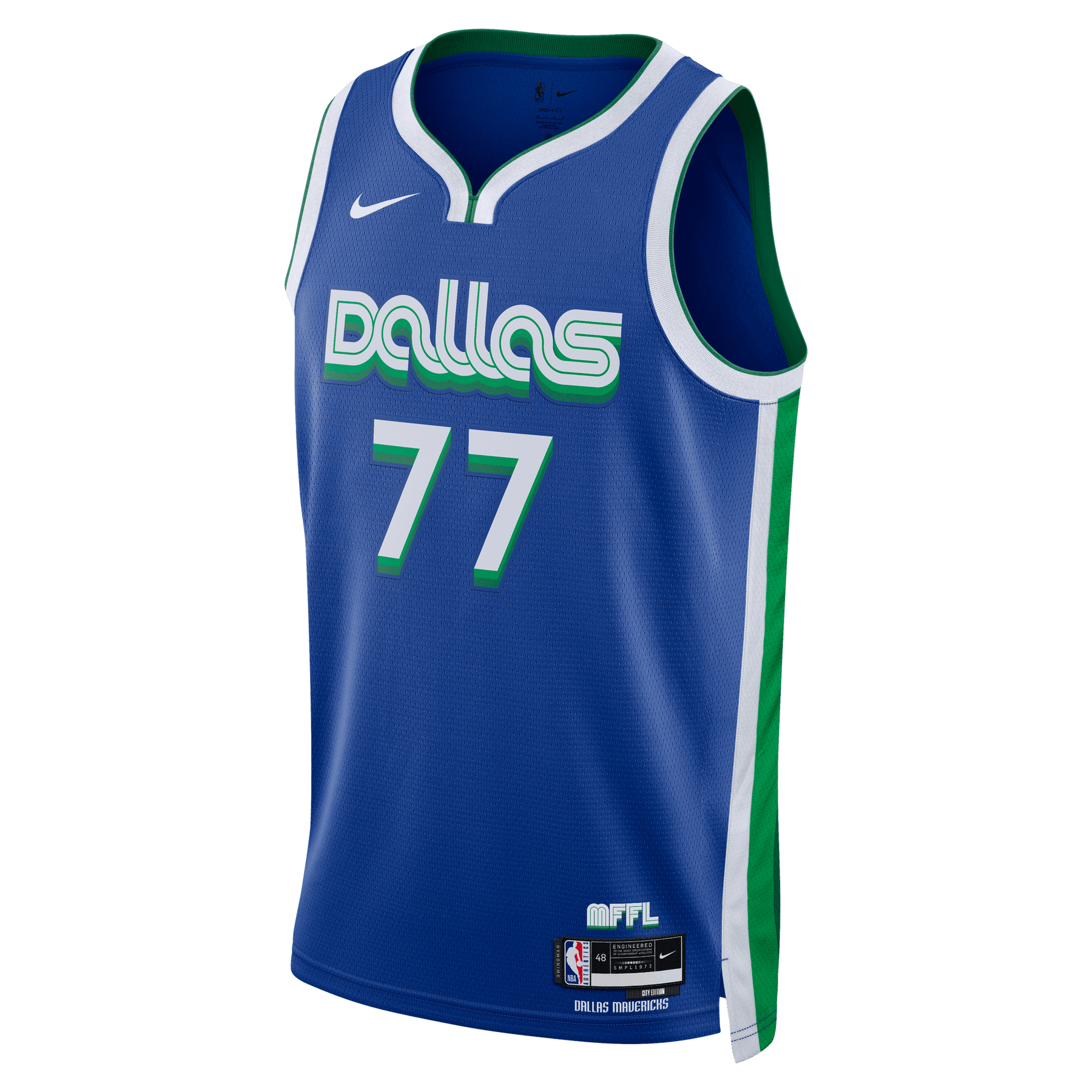 Youth Nike Luka Doncic White Dallas Mavericks 2021/22 Swingman
