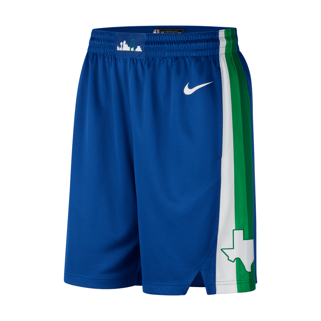 Men's Nike White/Green Dallas Mavericks 2021/22 City Edition Swingman Shorts Size: Small