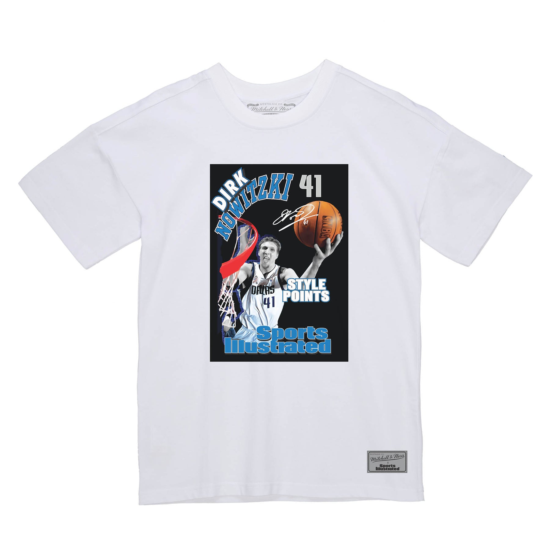Mitchell & Ness Dallas Mavericks - Dirk Nowitzki Name & Number T-Shirt