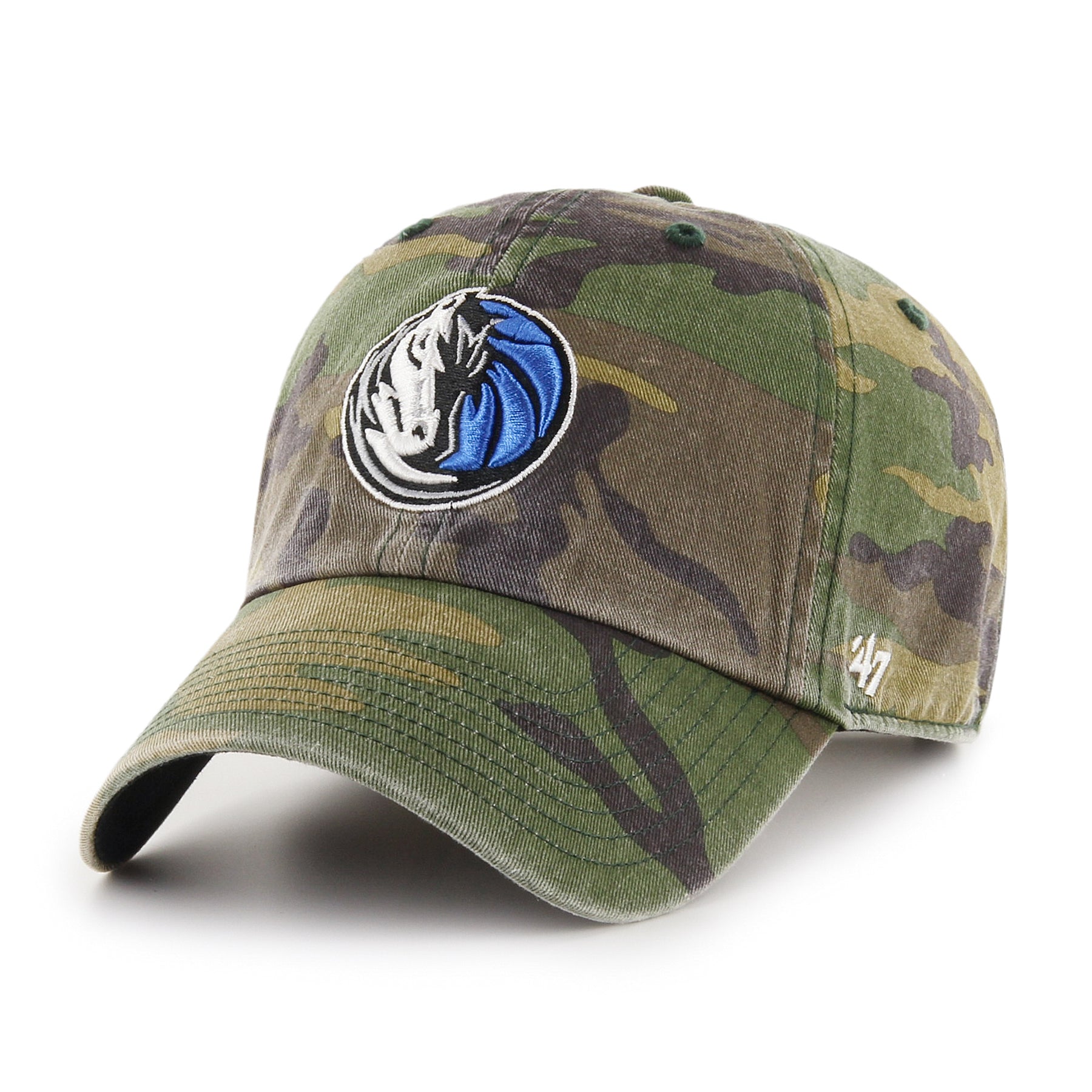 47 Camo Dallas Mavericks Clean Up Adjustable Hat