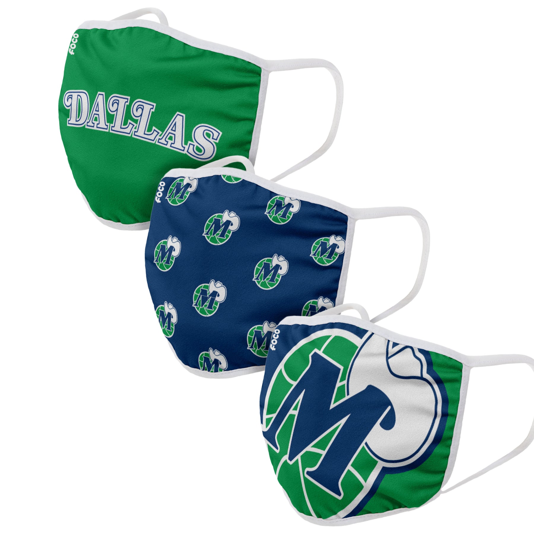 Dallas Cowboys 3 Pack Face Cover FOCO