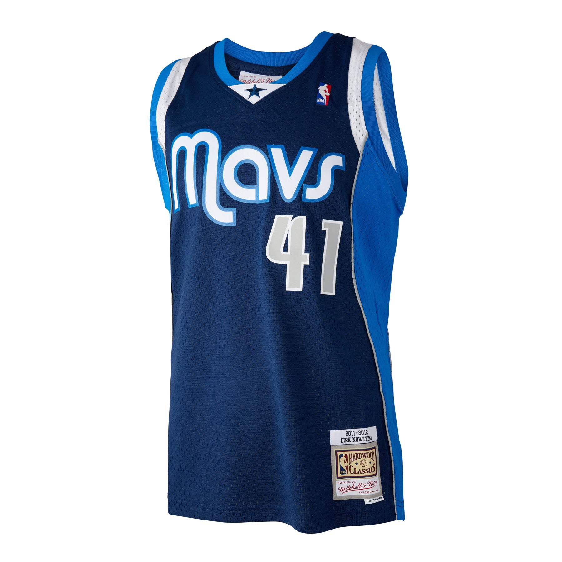 Dallas Mavericks Hyper Hoops Swingman Jersey - Dirk Nowitzki By Mitchell &  Ness - Blue - Mens