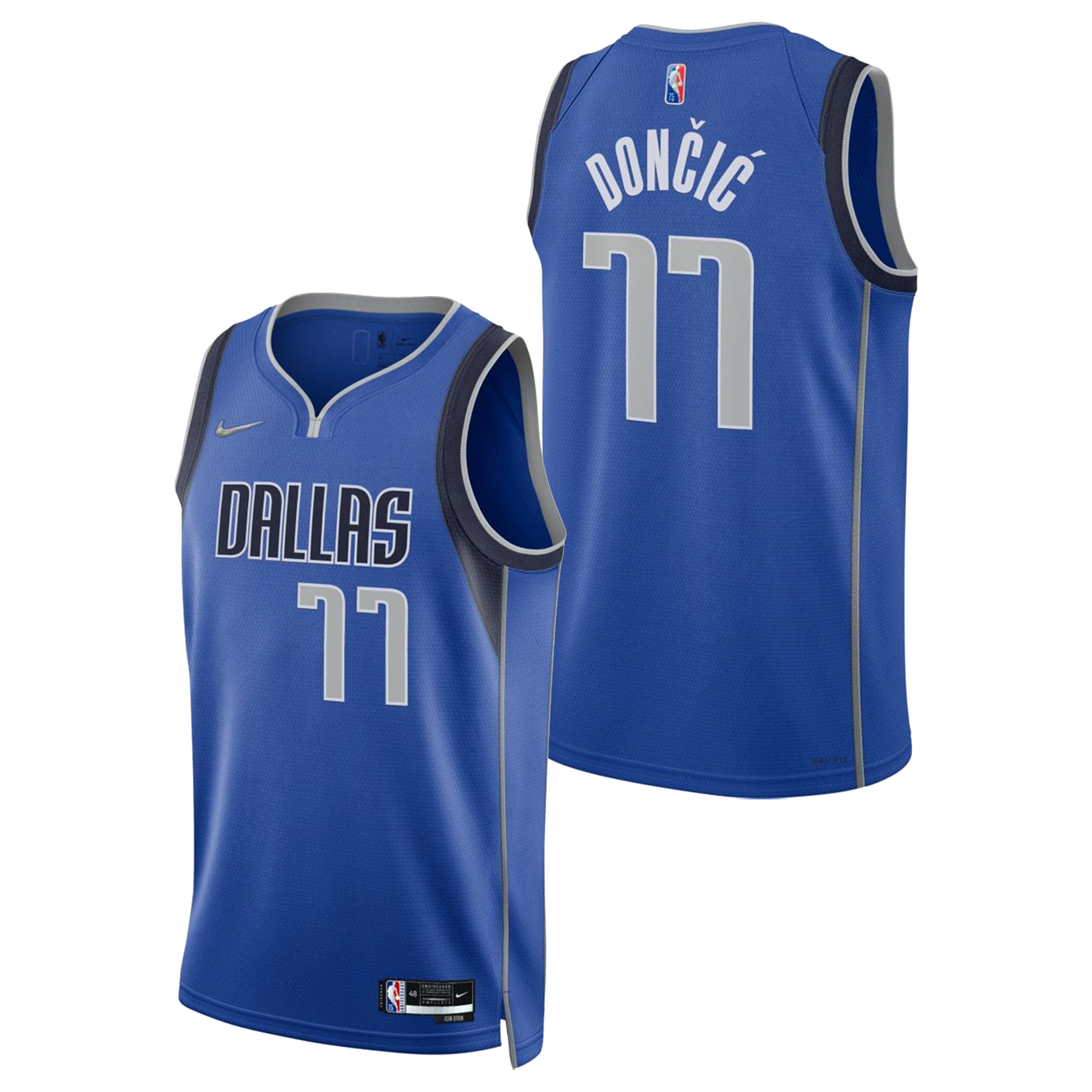 DALLAS MAVERICKS YOUTH LUKA DONČIĆ DIAMOND ICON SWINGMAN JERSEY ...