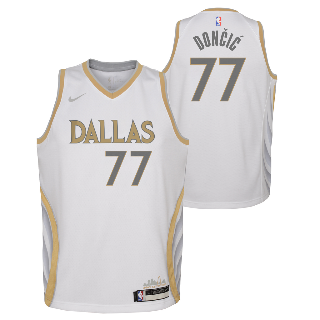 Youth Dallas Mavericks Luka Doncic Nike Green 2020/21 Jersey